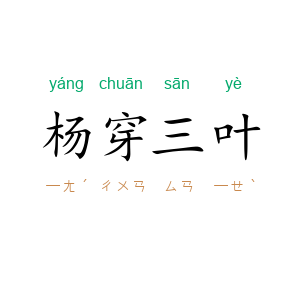 杨穿三叶