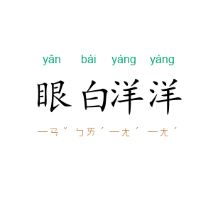 眼白洋洋