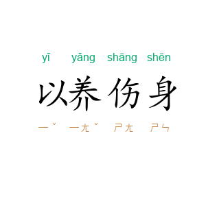 以养伤身