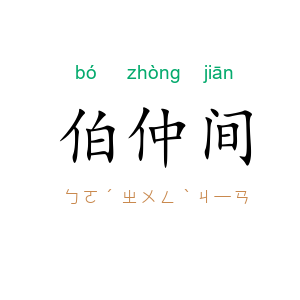 伯仲间