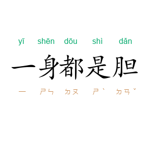 一身都是胆