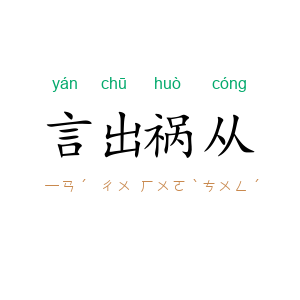 言出祸从