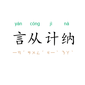 言从计纳