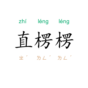 直楞楞