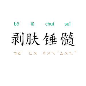 剥肤锤髓