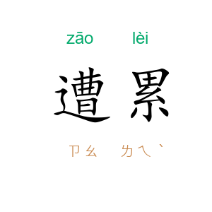 遭累