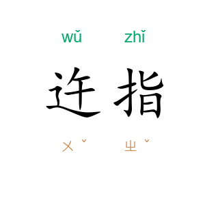迕指