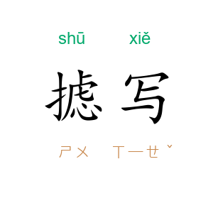 摅写