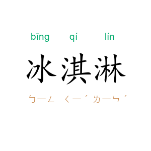 冰淇淋