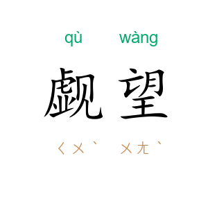 觑望