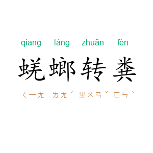 蜣螂转粪