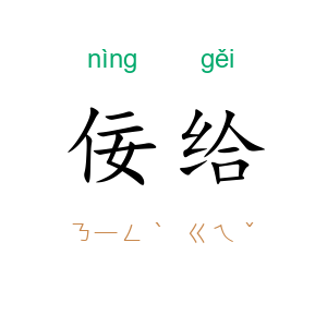 佞给