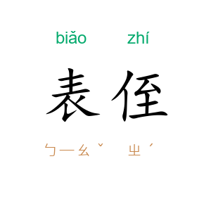 表侄