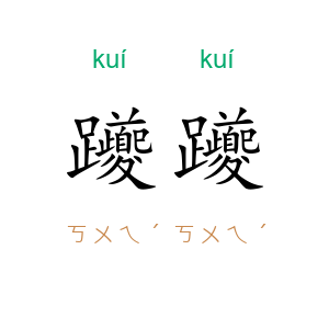 躨躨