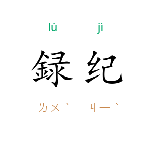 録纪