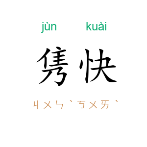 隽快