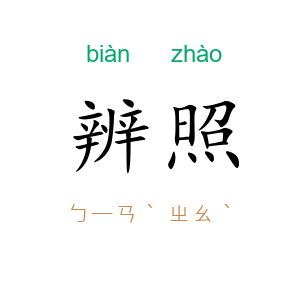 辨照
