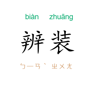 辨装