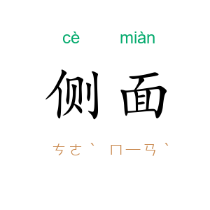 侧面