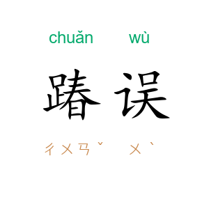 踳误