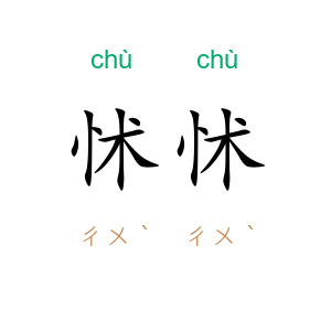 怵怵