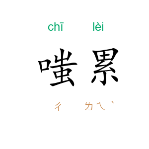 嗤累