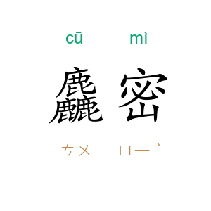 麤密