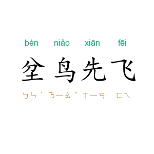 坌鸟先飞