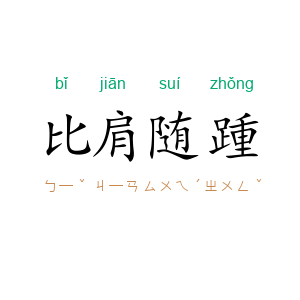 比肩随踵