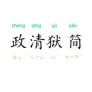 政清狱简