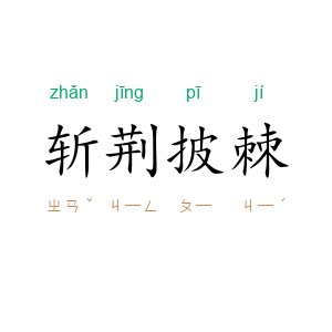 斩荆披棘