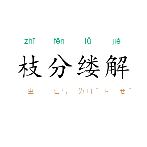 枝分缕解