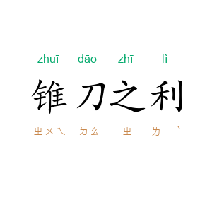 锥刀之利