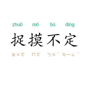 捉摸不定