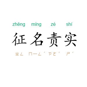 征名责实
