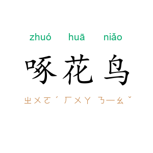 啄花鸟