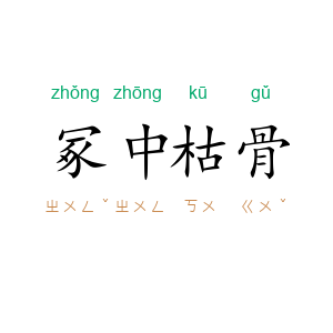 冢中枯骨