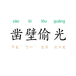 凿壁偷光
