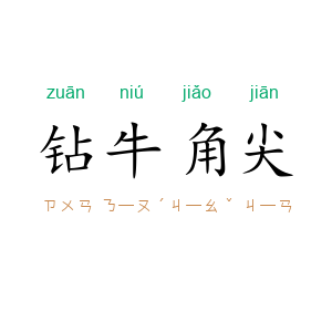 钻牛角尖