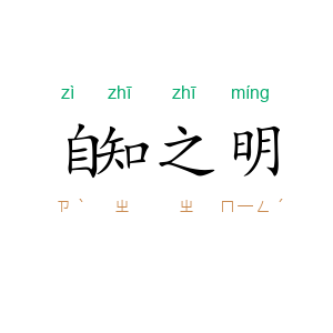 自知之明