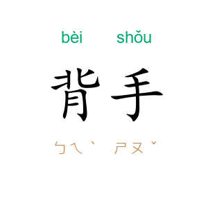 背手