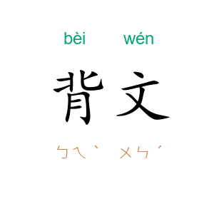 背文