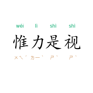 惟力是视