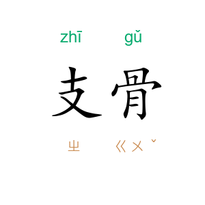 支骨