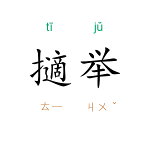 擿举