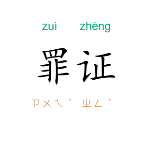 罪证