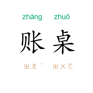 账桌
