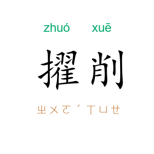 擢削