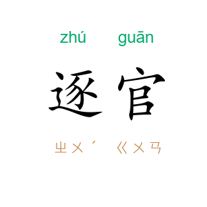 逐官