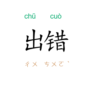 出错